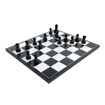Chess Board With Pieces Set For Game Isolated On Transparent Background png