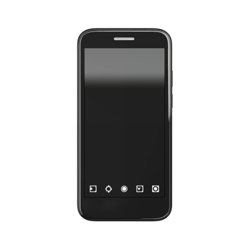 Modern Black Smartphone With Blank Screen And Sleek Design On Transparent Background png