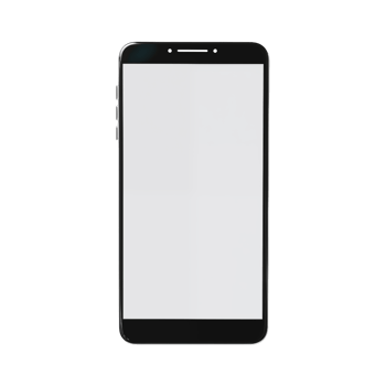 Modern Black Smartphone With Blank Screen Isolated On Transparent Background png