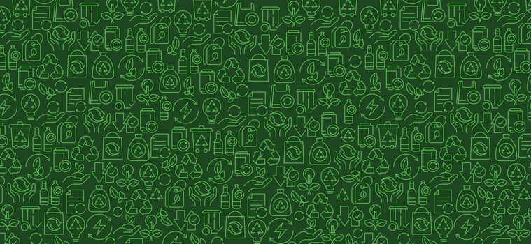 Recycle background. ecological concept. ecological waste management and a sustainable. sign of recycling. rot ecological lifestyle. design. vector
