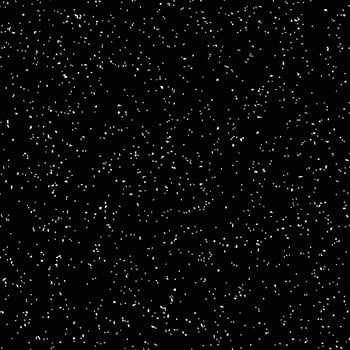 Outer space, starry dark sky, seamless pattern, black and white texture. Chaotic point spraying vector
