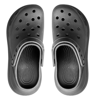Black slipper shoes png
