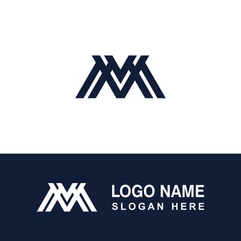 Modern M logo template. Logo for clothing labels or other business. vector