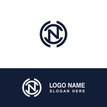 N logo design, modern and creative initials. vector