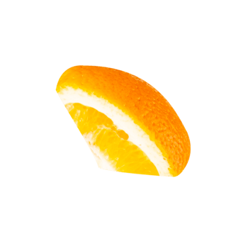 Orange slice, cutout, full depth of field png
