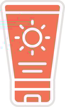 Suncream Icon Design Illustration vector