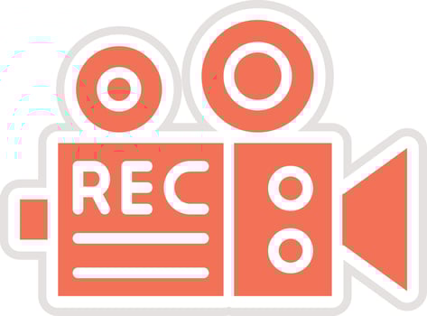 Recorder Icon Design Illustration vector