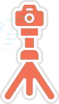 Tripod stand Icon Design Illustration vector