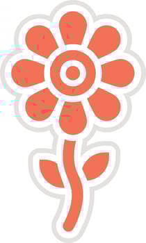 Flower Icon Design Illustration vector