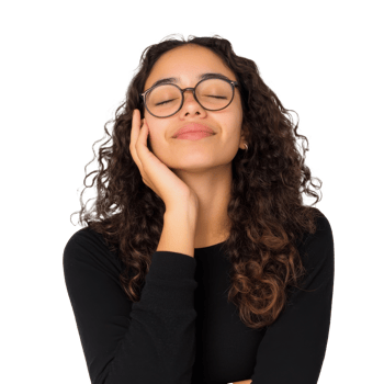 Woman relaxing indoors transparent png