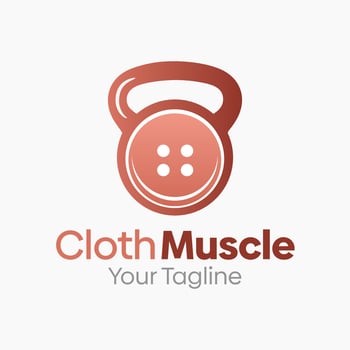 Cloth Muscle Logo .eps vector