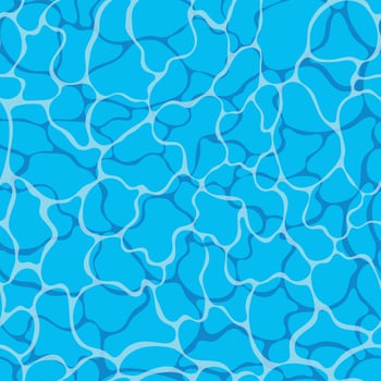 Turquoise rippled water texture background. Seamless pattern. Sea waves abstract background. Modern flat background design with tranquil turquoise ripples. vector
