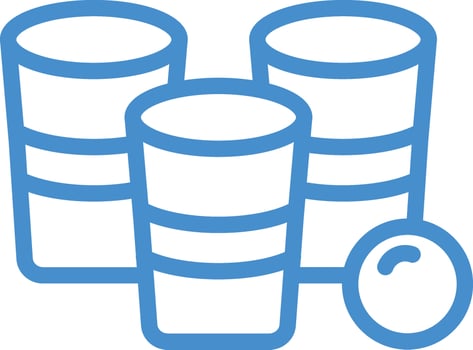 Beer Pong Icon Design Illustration vector