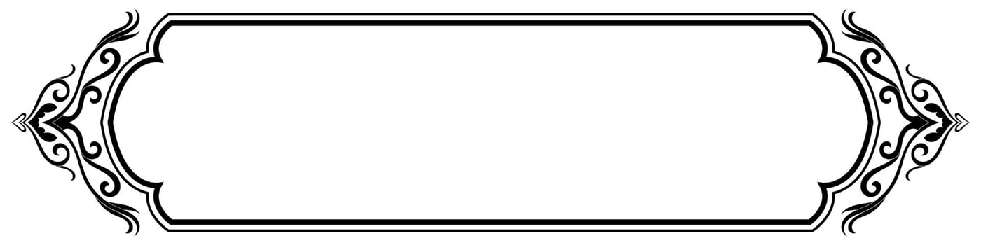 Black classic vintage frame on white background isolated. vector