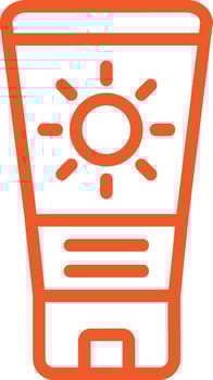 Sunscreen Icon Design Illustration vector