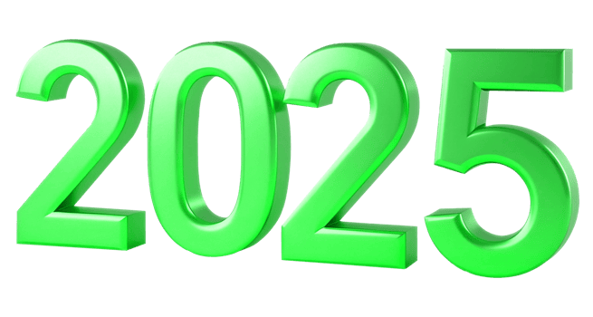 a green 3d numbers that are in the shape of a number png