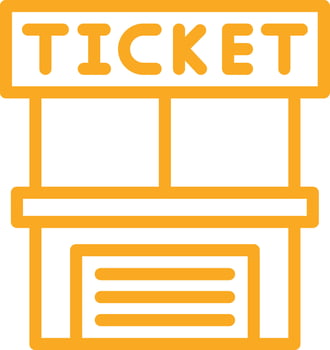 Ticket office Icon Design Illustration vector