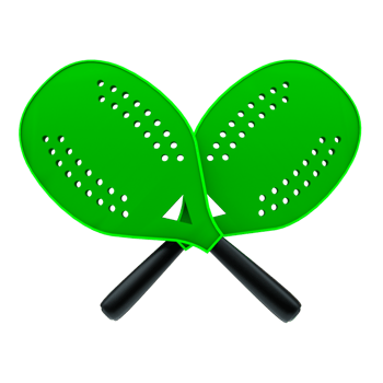 3d rendered socialmedia icon beach tennis green double png
