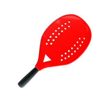 3d rendered socialmedia icon beach tennis red png