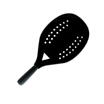 3d rendered socialmedia icon beach tennis black png