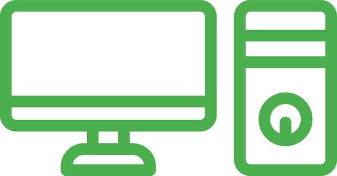 Pc Icon Design Illustration vector
