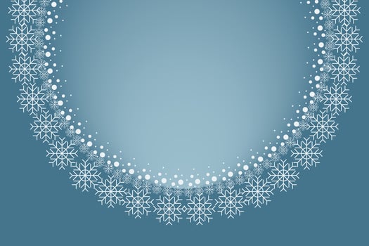Winter snow frame. Christmas Snow border. Snowy frame frozen background vector