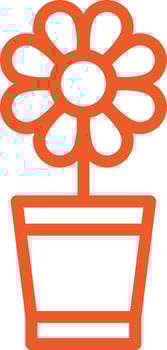 Plant Pot Icon Design Illustration vector