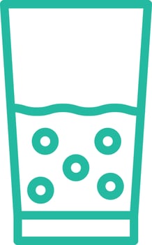 Water Glass Icon Design Illustration vector