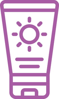Suncream Icon Design Illustration vector