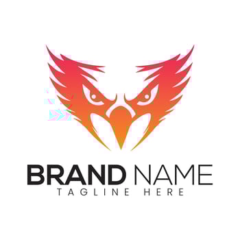 Abstract Colorful Eagle Icon or Logo Design Template vector