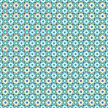 A colorful pattern with a star design vector