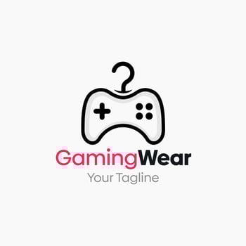 Gaming wear logo design vector