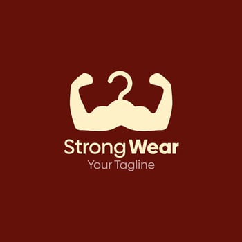 Strong wear logo design template vector