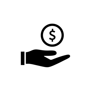 Money saving icon with simple and modern design png