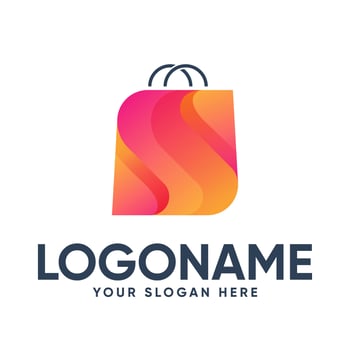 S Shopping bag Logo Design vector
