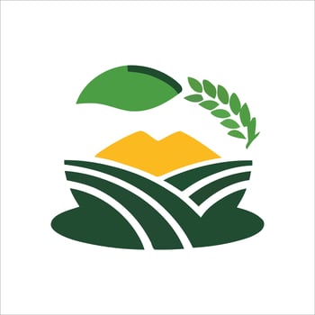 Modern Agriculture Logo. vector