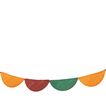 Cute vintage flags decoration png