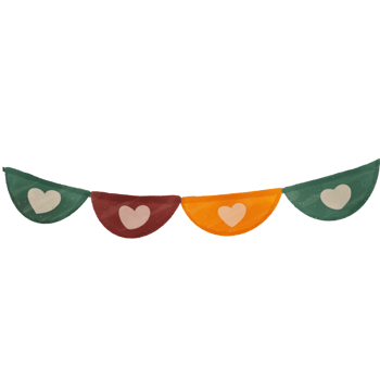 Cute vintage flags decoration png