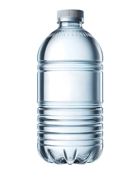 Water bottle isolated plastic drinking water bottle transparent background png