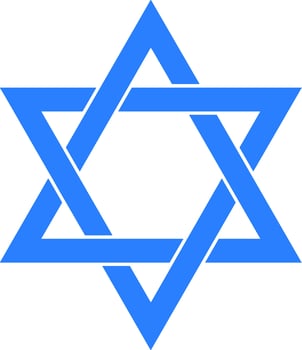 The star of david is a symbol of israel vector