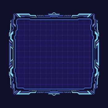 Modern futuristic technology HUD blank screen vector
