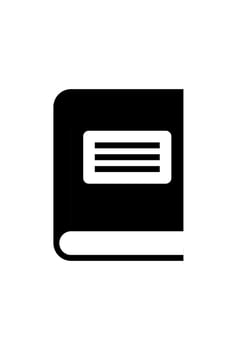 simple big book icon for knowledge vector