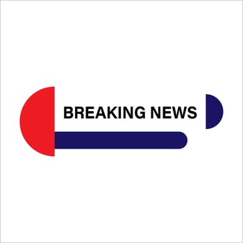 Breaking News. Lower third banner news. Streaming news sign vector