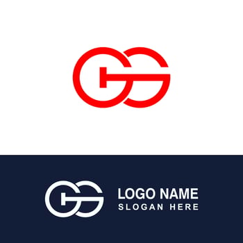Combine G or GG logo icon. vector