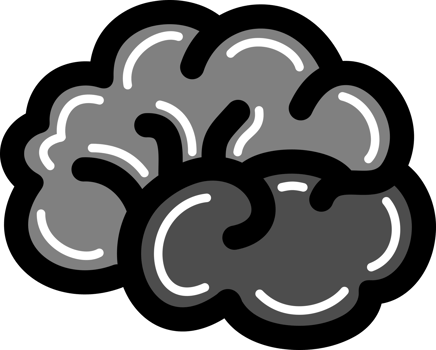 brain doodle icon png