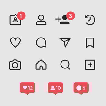 social media post design vector