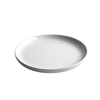 Clean White Plate on Isolated Background png