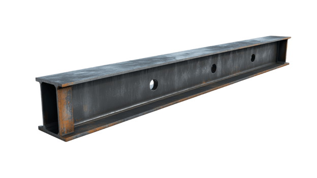 Steel I Beam Metal Construction Beam Structural Steel Industrial Design Heavy Duty C png