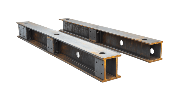 Steel Beam Connection 3D Model png
