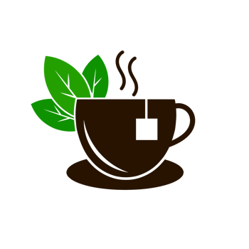 Herbal tea, with leaf design. Organic, natural, wellness, infusion, health, relaxation png